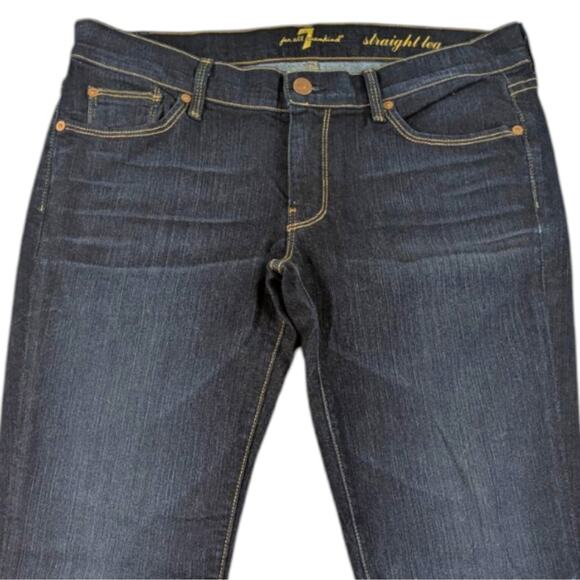 7 for All Mankind Straight EUC $198 size 31 J1646 - Picture 5 of 8